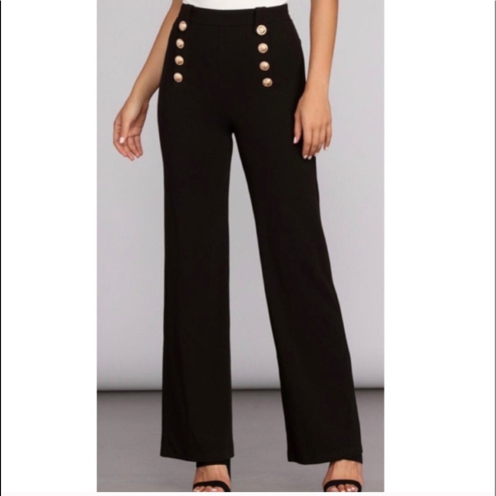 H&M High Waisted Sailor Style Flare Jeans Size 10
